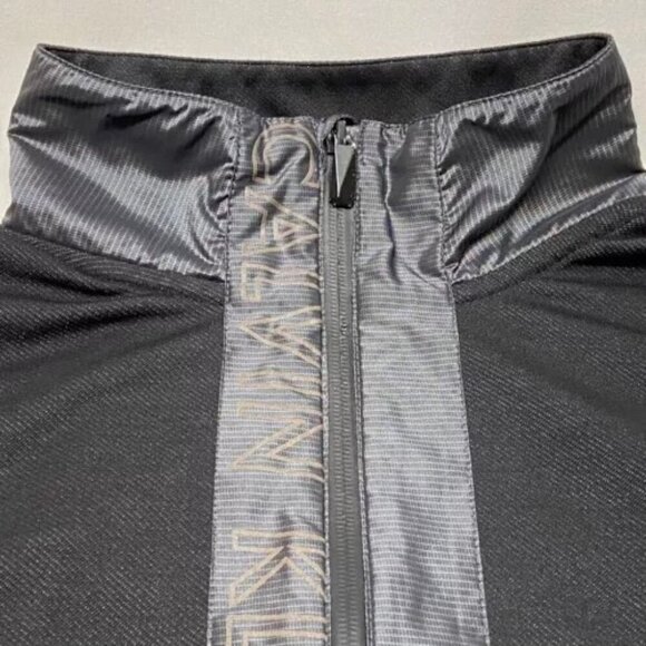 Calvin Klein 1/2 Zip Adult 44” Chest Black Gray No Size Tag Lightweight Sweater - Picture 8 of 11